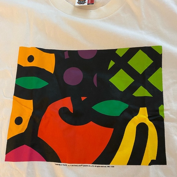 RARE BAPE 2006 Baby Milo Fruits by A Bathing Ape T Shirt - Picture 2 of 8